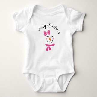 Body Para Bebé Navidades Snowman baby bodysuit