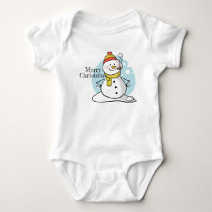 Body Para Bebé Navidades Snowman Baby Bodysuit