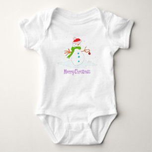 Body Para Bebé Navidades Snowman ・ Vacaciones en la Noche ・ Salud
