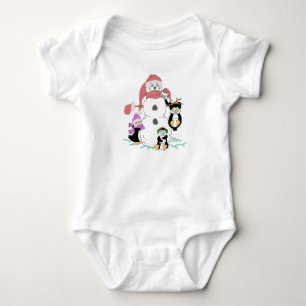Body Para Bebé Navidades Snowman Y Penguins