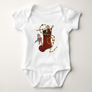 Body Para Bebé Navidades Sock Monkey Baby Creeper