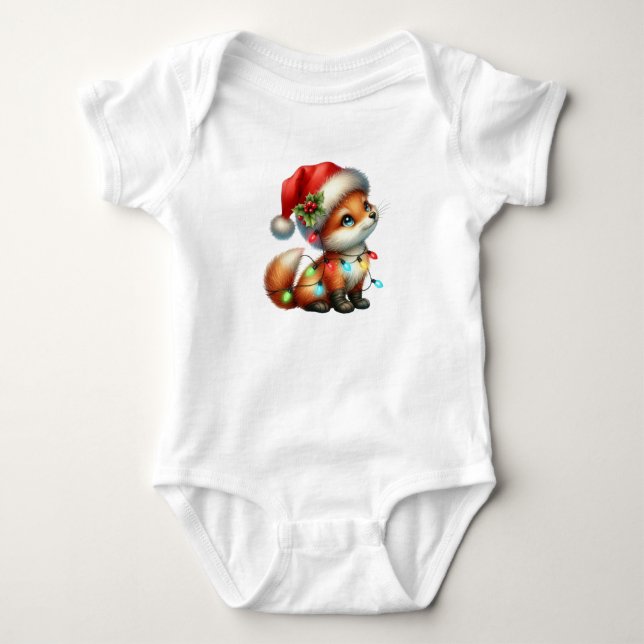Body Para Bebé Navidades vivos Fox (Anverso)