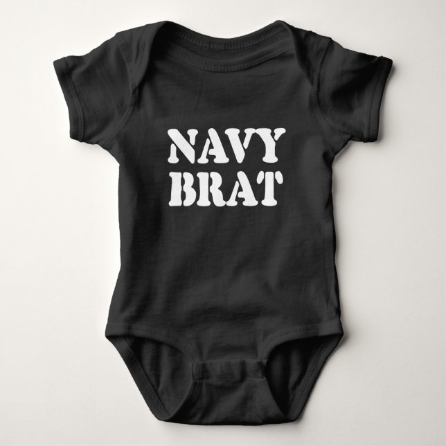 BODY PARA BEBÉ NAVY BRAT (Anverso)