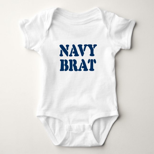 BODY PARA BEBÉ NAVY BRAT (Anverso)