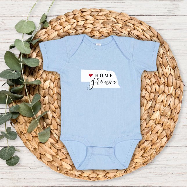 Body Para Bebé Nebraska Home Grown State Tee (Subido por el creador)