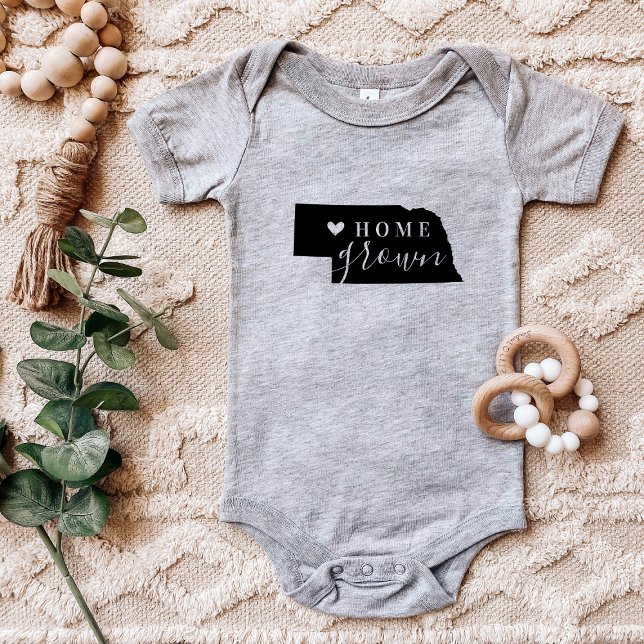 Body Para Bebé Nebraska Home Grown State Tee (Subido por el creador)