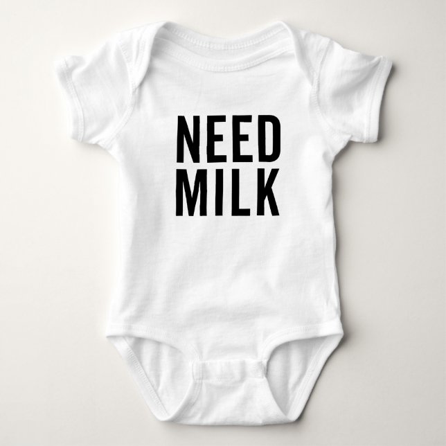 Body Para Bebé Necesitar bebé de leche (Anverso)