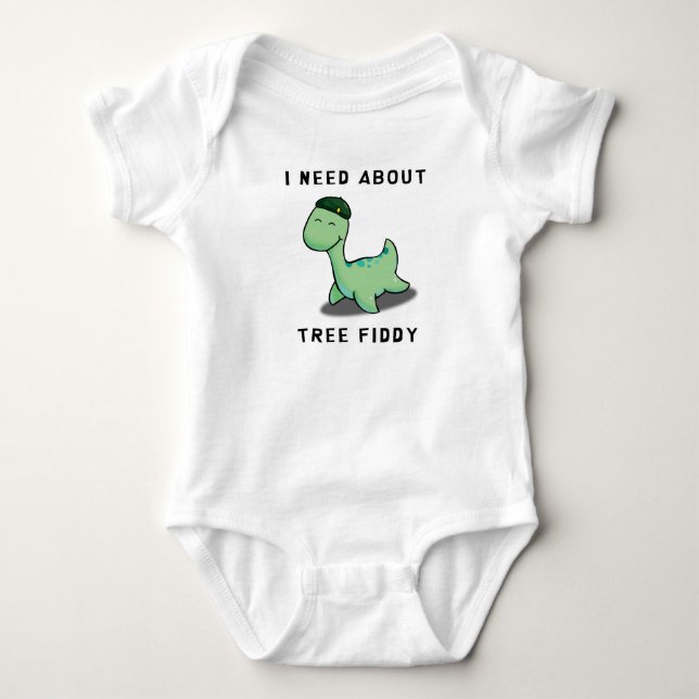 BODY PARA BEBÉ NECESITO SOBRE EL ÁRBOL FIDDY - LOCH NESS MONSTER (Anverso)
