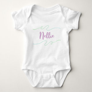 Body Para Bebé Nellie Nombre Personalizado Niños Chicas Nombre de