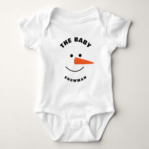 Body Para Bebé Nene Snowman Face Squad Costume Familiar