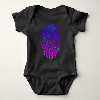 Body Para Bebé Neón estético Huella digital Luminescente Luminesc