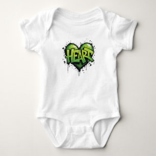 Body Para Bebé Neon Heartbeat