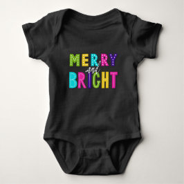 Body Para Bebé Neon Merry y Bright