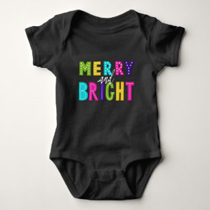 Body Para Bebé Neon Merry y Bright