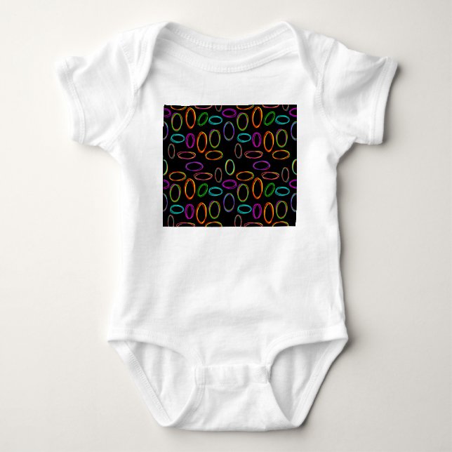 Body Para Bebé Neon Ovals (Anverso)