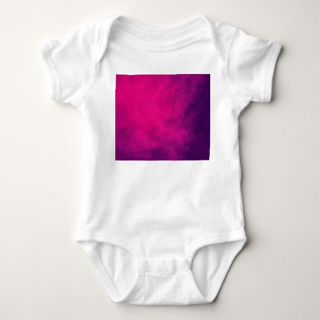 Body Para Bebé Neon Pink Gradient Baby Bodysuit - Personalizable (Anverso)