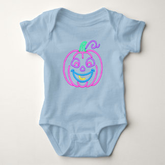 Body Para Bebé Neon Pumpkin – Bright and Fun Halloween Design