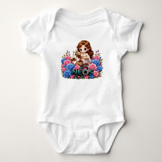 Body Para Bebé Neos Kawaii Zodiaco Libra (Anverso)