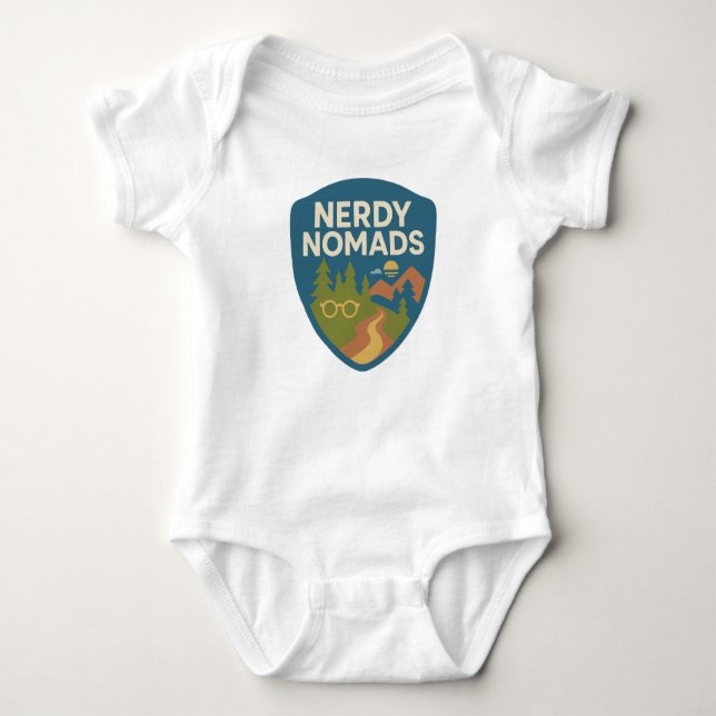 Body Para Bebé Nerdy Nomads Baby Bodysuit - Adorable Adventure Aw (Anverso)