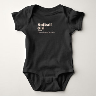 Body Para Bebé Netball Chica - Netball