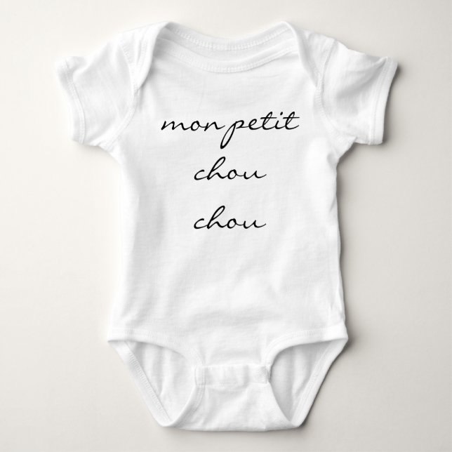 Body Para Bebé Neutral Baby Bodysuit "mon petit chou chou" (Anverso)