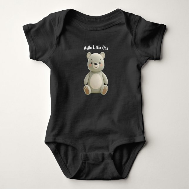 Body Para Bebé Neutral Bear Baby Bodysuit – Newborn Gift (Anverso)