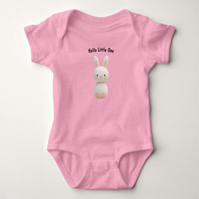 Body Para Bebé Neutral Bunny Baby Bodysuit – Newborn Gift (Anverso)