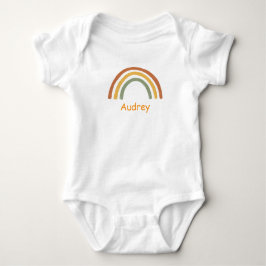 Body Para Bebé Neutral Rainbow Custom Name