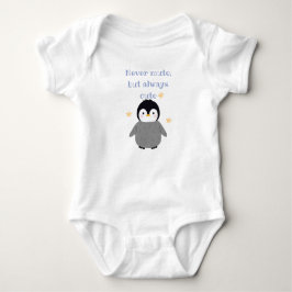Body Para Bebé Never mute but always cute- Pinguin 