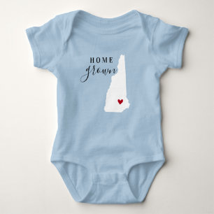 Body Para Bebé New Hampshire Home Grown State Tee