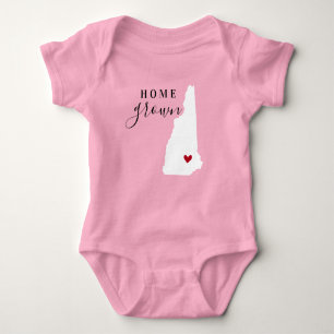 Body Para Bebé New Hampshire Home Grown State Tee