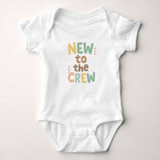 Body Para Bebé New to the Crew Baby Bodysuit Design