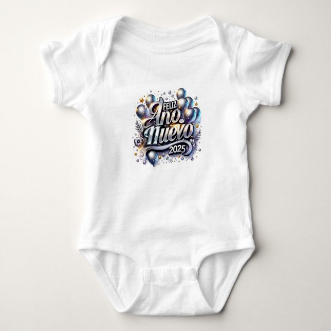 Body Para Bebé New Years Baby Bodysuit (Anverso)