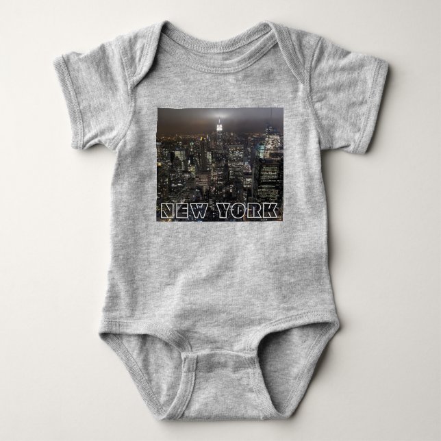 Body Para Bebé New York Baby Creeper New York Souvenir Baby Gifts (Anverso)