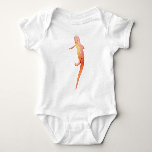 Body Para Bebé newt anaranjado (Anverso)