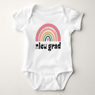 Body Para Bebé NICU Graduado arco iris boho