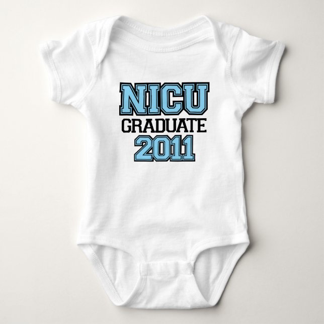 Body Para Bebé NICU Graduate Boy 2011 (Anverso)