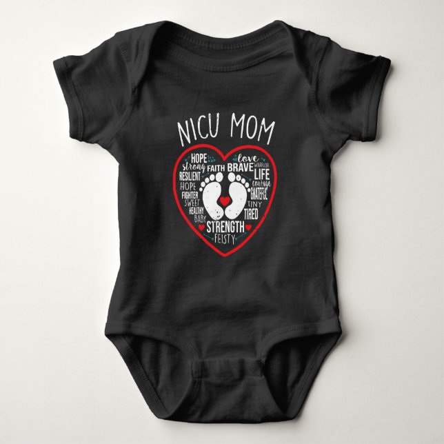 Body Para Bebé NICU Mamá Preemior Conciencia (Anverso)