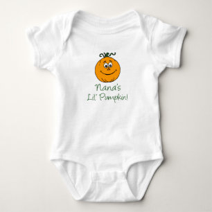 Body Para Bebé Nieto otoñal de la calabaza de Nana
