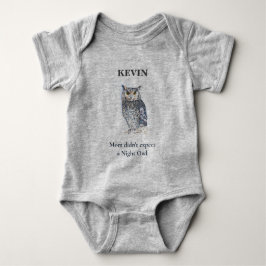 Body Para Bebé Night Owl Baby Bodysuit