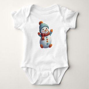 Body Para Bebé Niña adorable en Gorra y bufanda