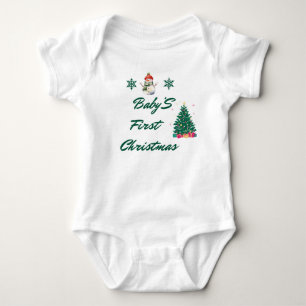 Body Para Bebé Niña Bebé Primera Cita De Navidad Toddler