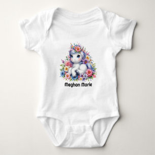 Body Para Bebé Niña bebé unicornio fantasía linda