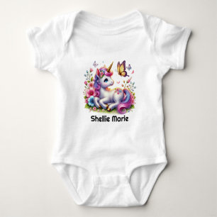 Body Para Bebé Niña bebé unicornio fantasía linda
