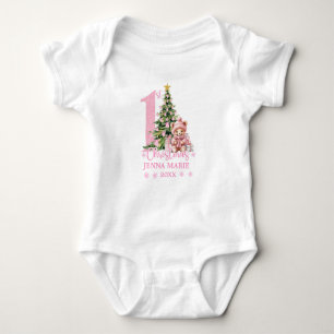 BODY PARA BEBÉ NIÑA DE BEBÉ PRIMER NAVIDADES