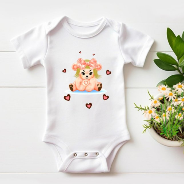 Body Para Bebé Niña de oso pequeño (Subido por el creador)