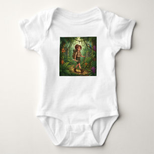 Body Para Bebé Niña Exploradora de Dibujos Animados Adorable en l