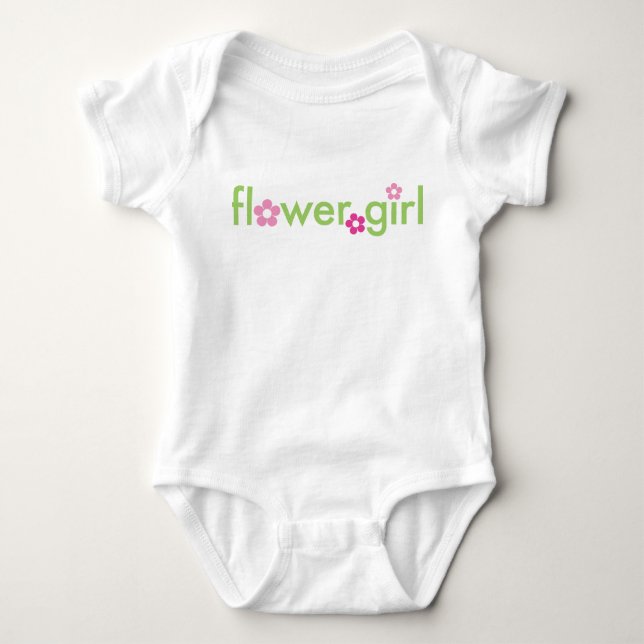 Body Para Bebé Niña Flor - Infante (Anverso)