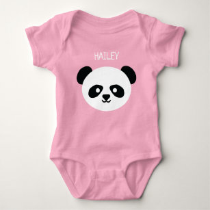 Body Para Bebé Niña Kawaii personalizado panda linda