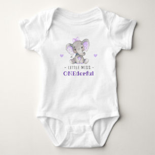 Body Para Bebé Niña Onederful 1er Cumpleaños Divertido